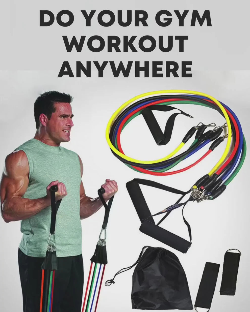Body Building Resistance Bands Set