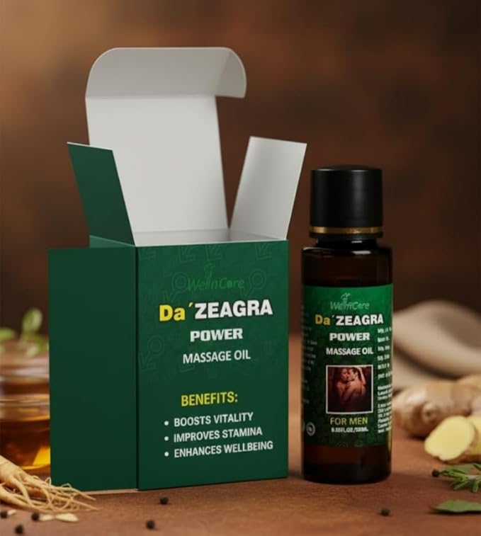 Da’ ZEAGRA Power Massage Oil – Instant Relaxation & Muscle Relief