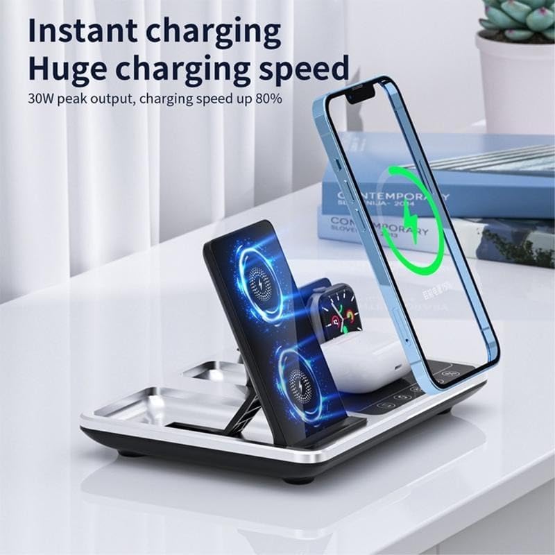 4 In 1 Wireless Charging Station – Fast Smart Charger