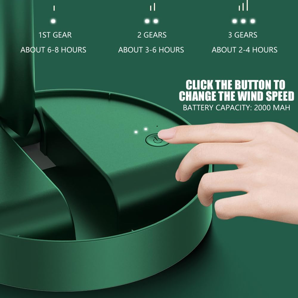 Foldable Rechargeable Fan – Compact Cooling for Travel & Home