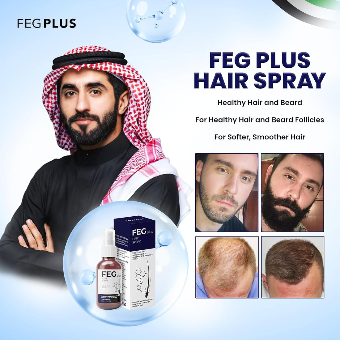 Hair Growth Spray Plus – Advanced Herbal Hair Regrowth & Anti Hair Fall Spray for Stronger, Thicker & Healthier Hair
